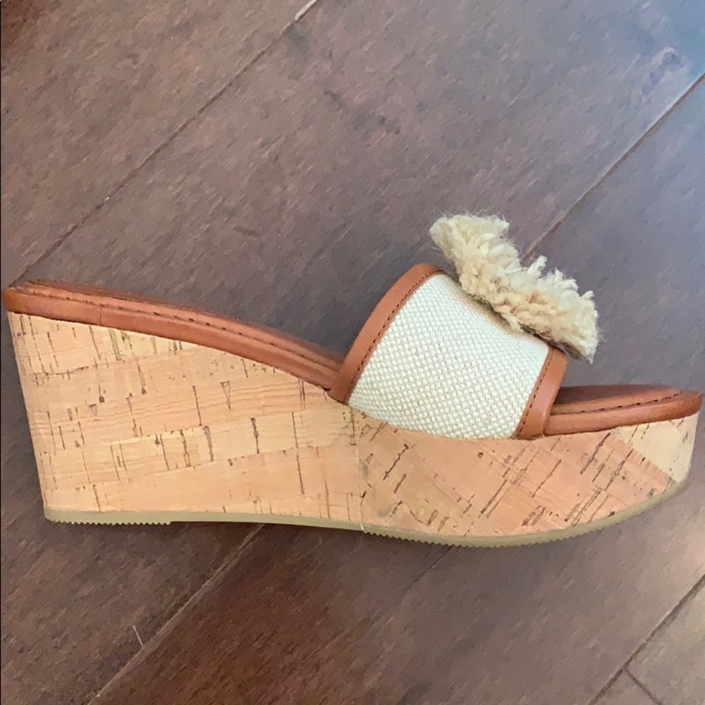 Coach cork heel slide sandals - Picture 2 of 4